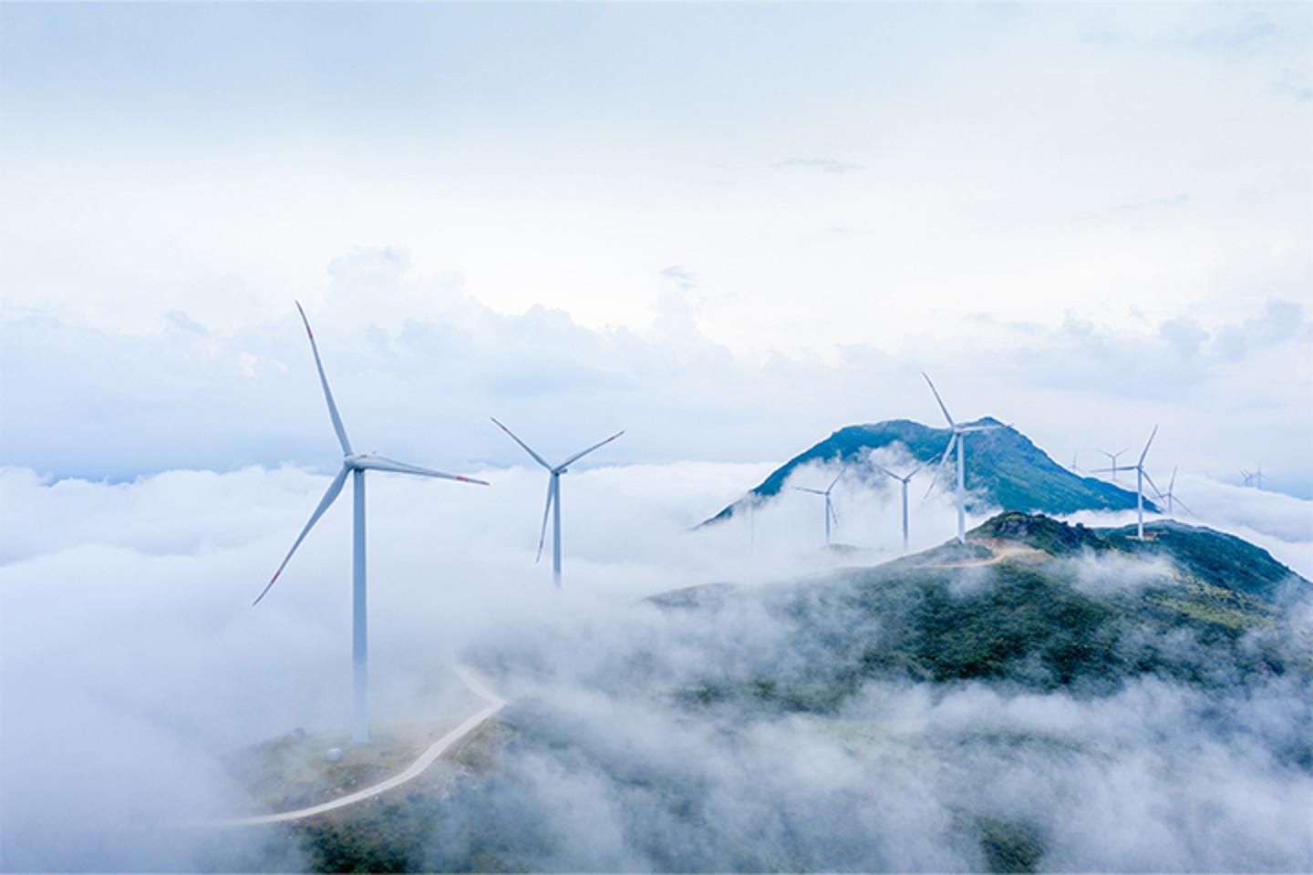 Enhesa Landscape 3 wind farm in mist