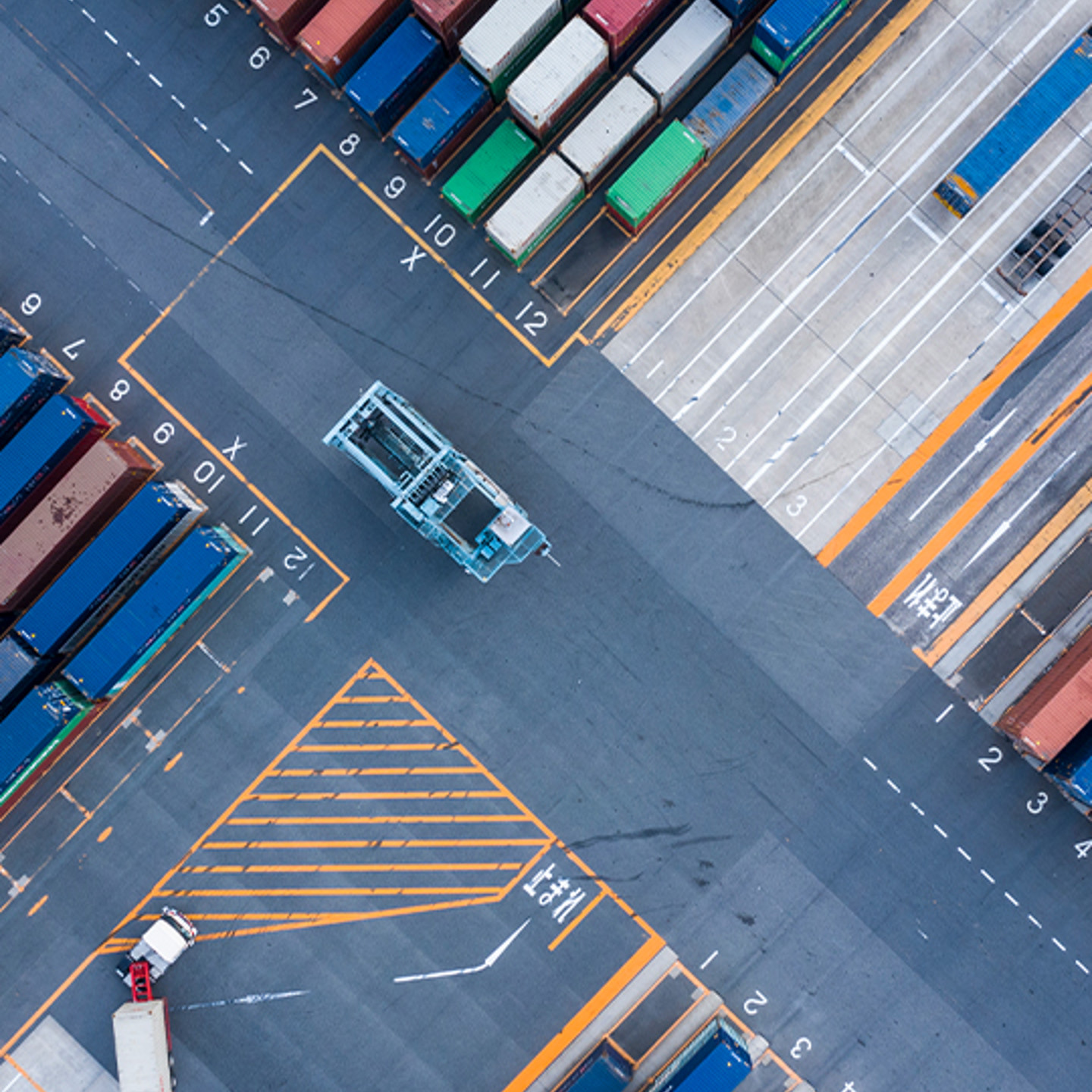 Procure Analytics Portrait 1 aerial image of storage containers